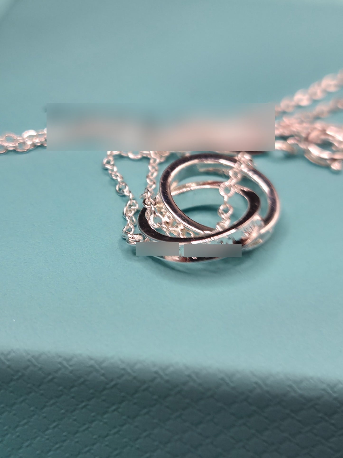 Double Ring Link Necklace