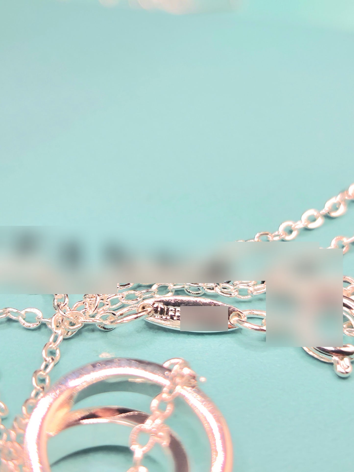 Double Ring Link Necklace