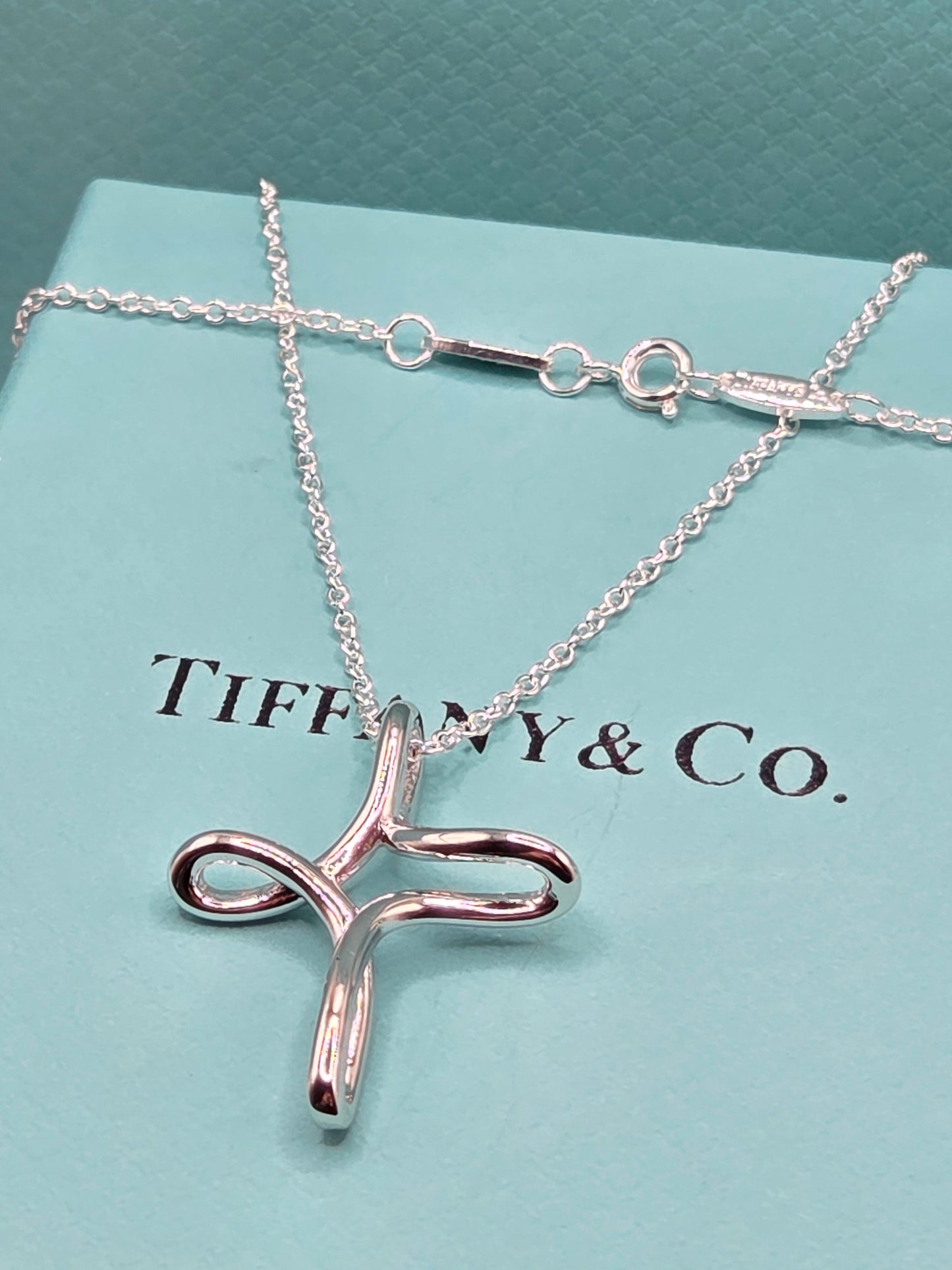 Script Cross Necklace