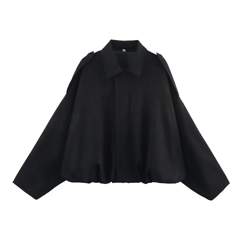 Turn-down Collar Vintage Jacket