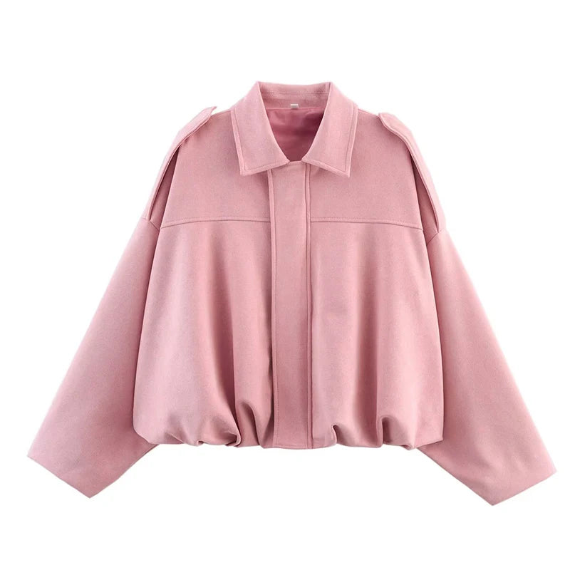 Turn-down Collar Vintage Jacket