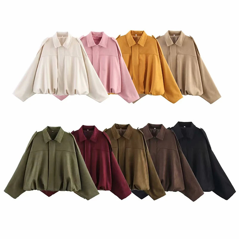 Turn-down Collar Vintage Jacket