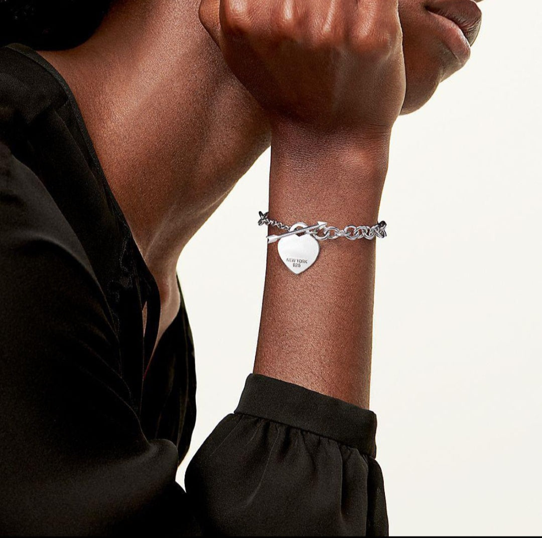 Love Heart & Arrow Cupid Bracelet