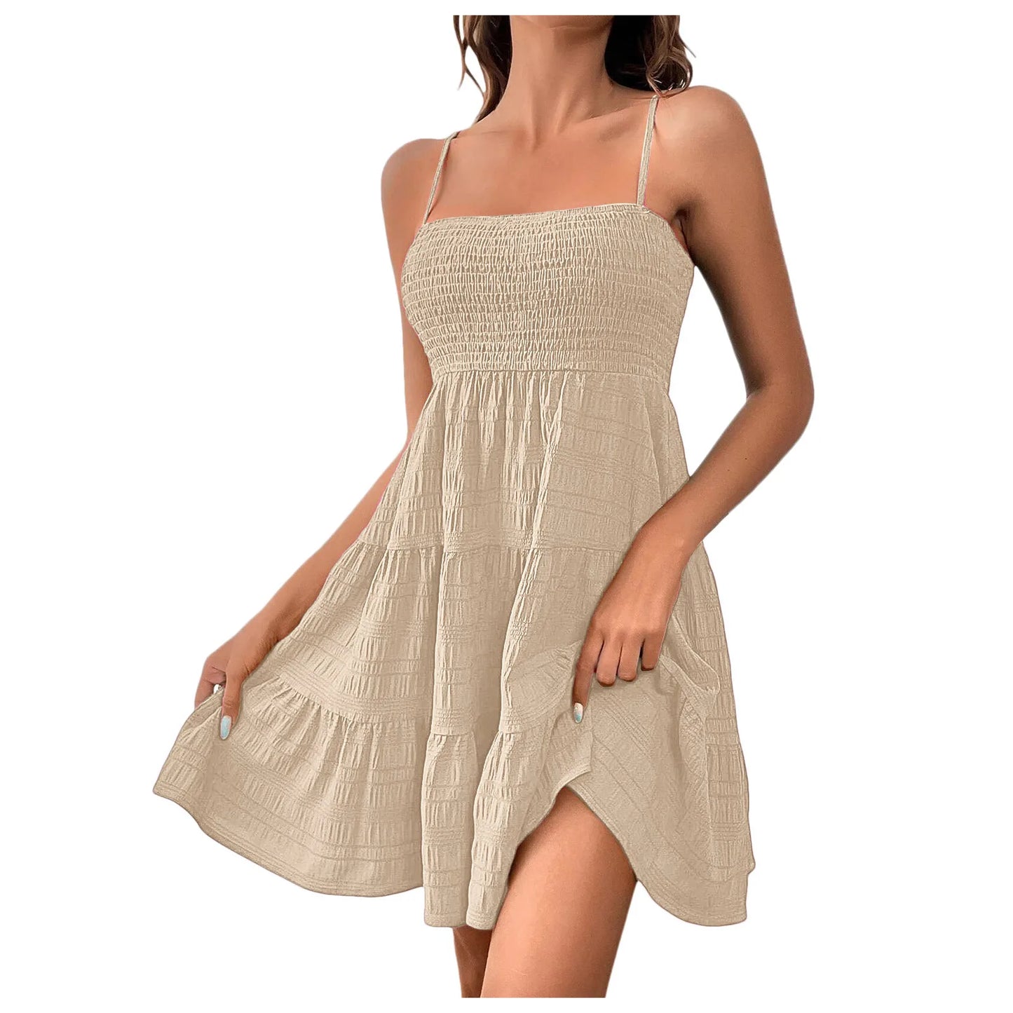 Backless Big Swing Mini Dress
