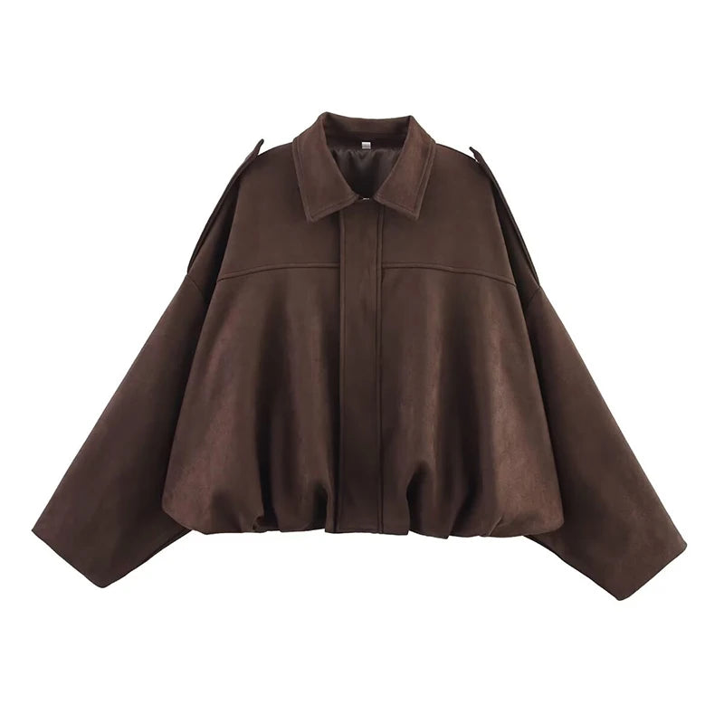 Turn-down Collar Vintage Jacket