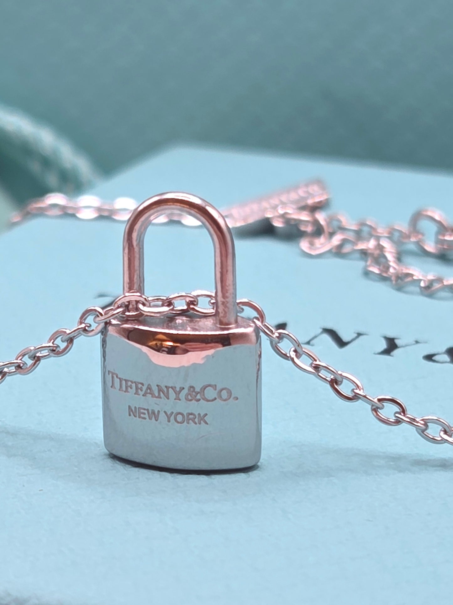 Padlock Necklace 18"