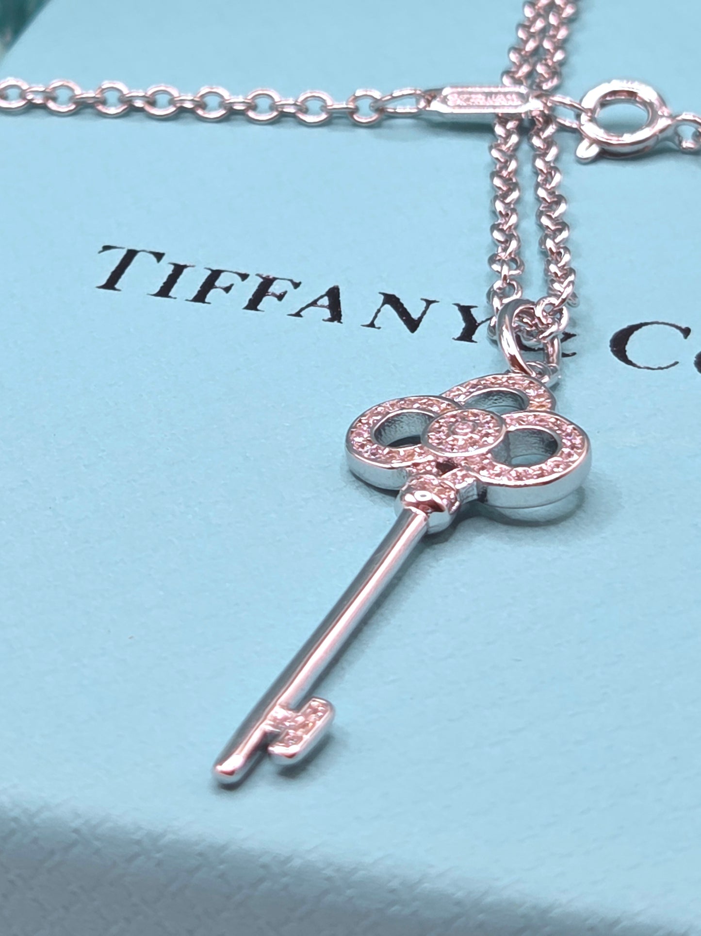 Infinity Key Necklace 18"