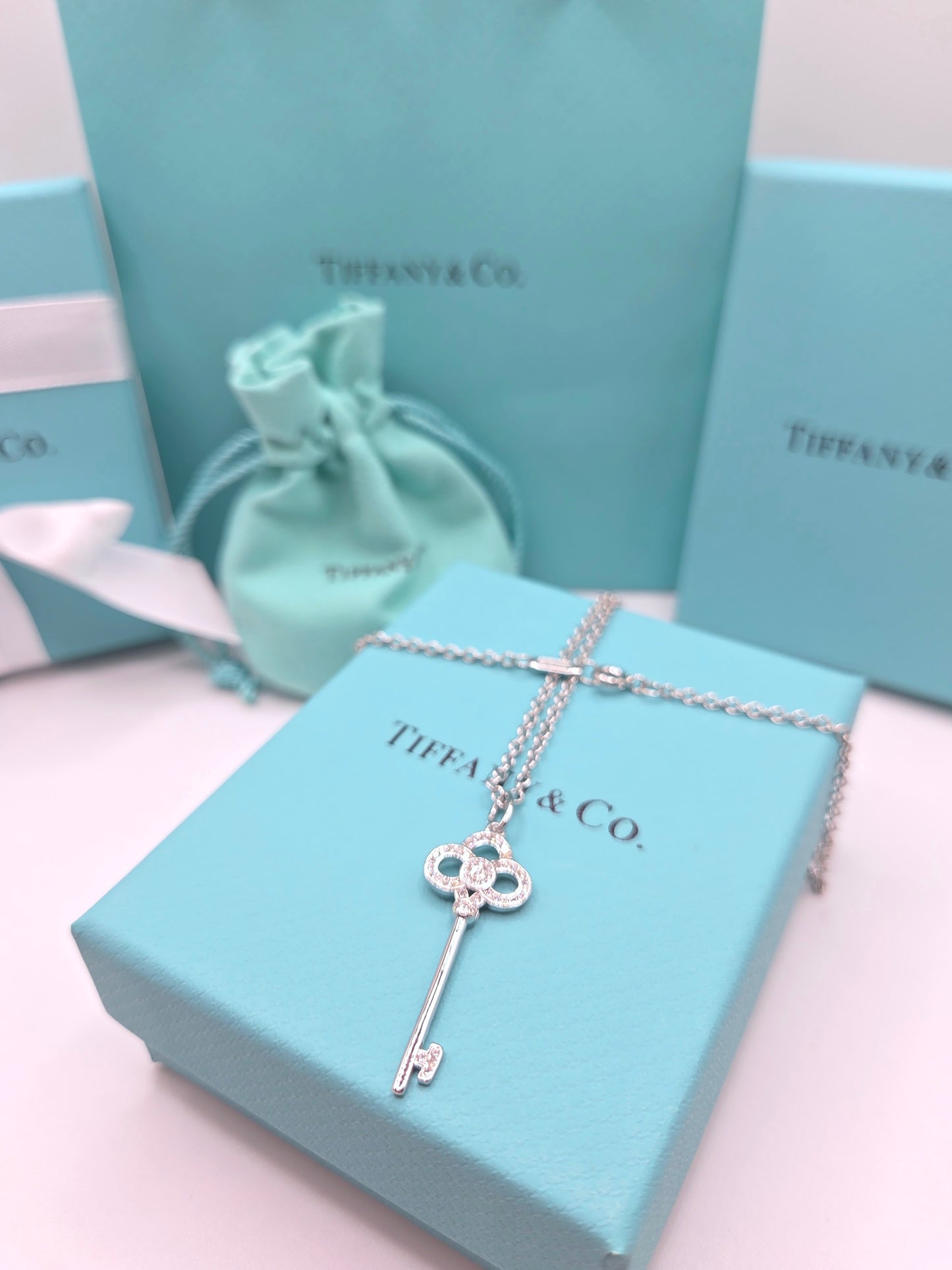 Infinity Key Necklace 18"