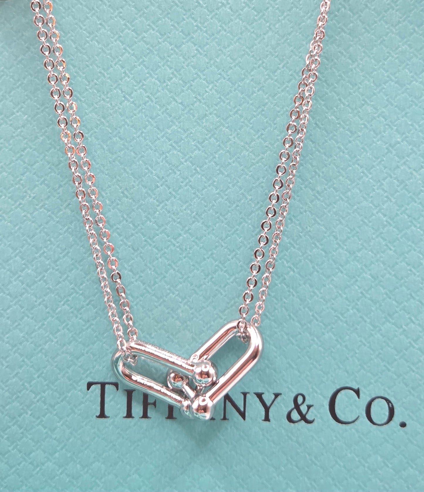 Elegant Double Chain Link Necklace