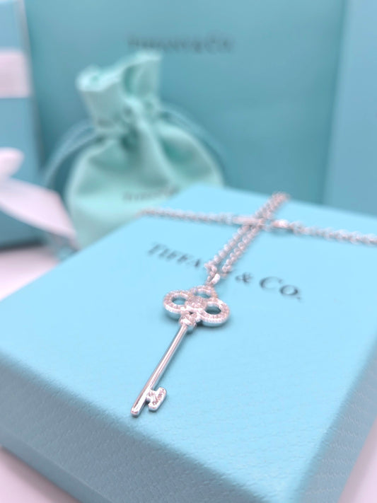 Infinity Key Necklace 18"