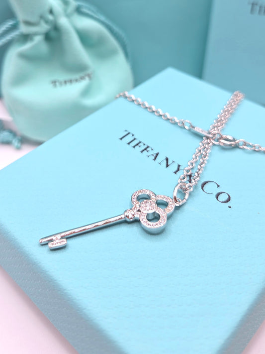 Infinity Key Necklace 18"
