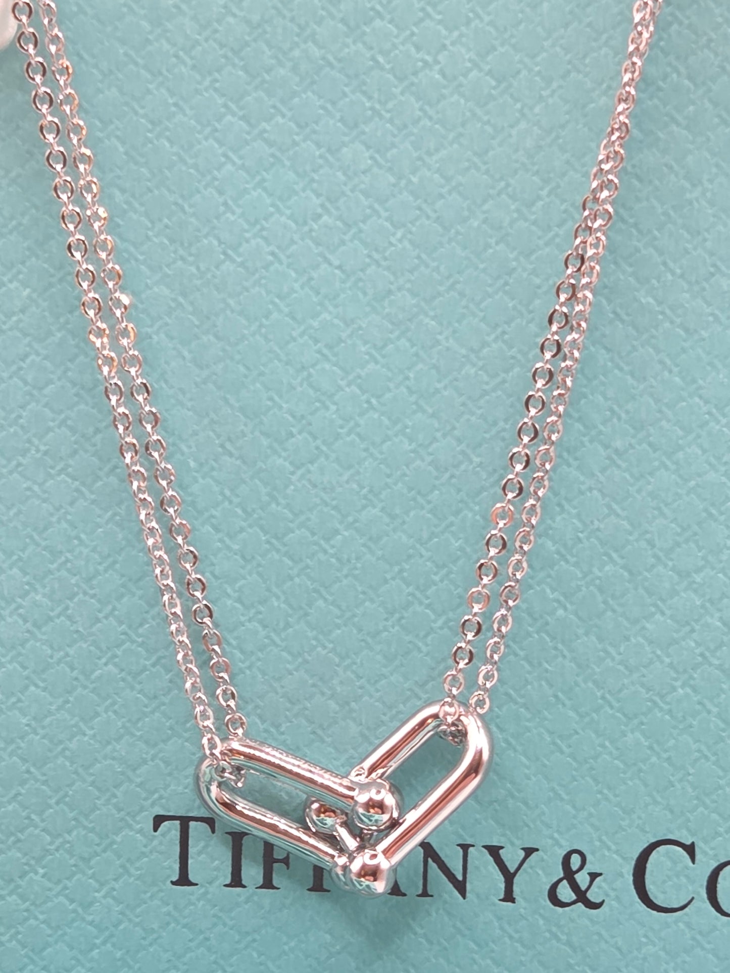 Elegant Double Chain Link Necklace