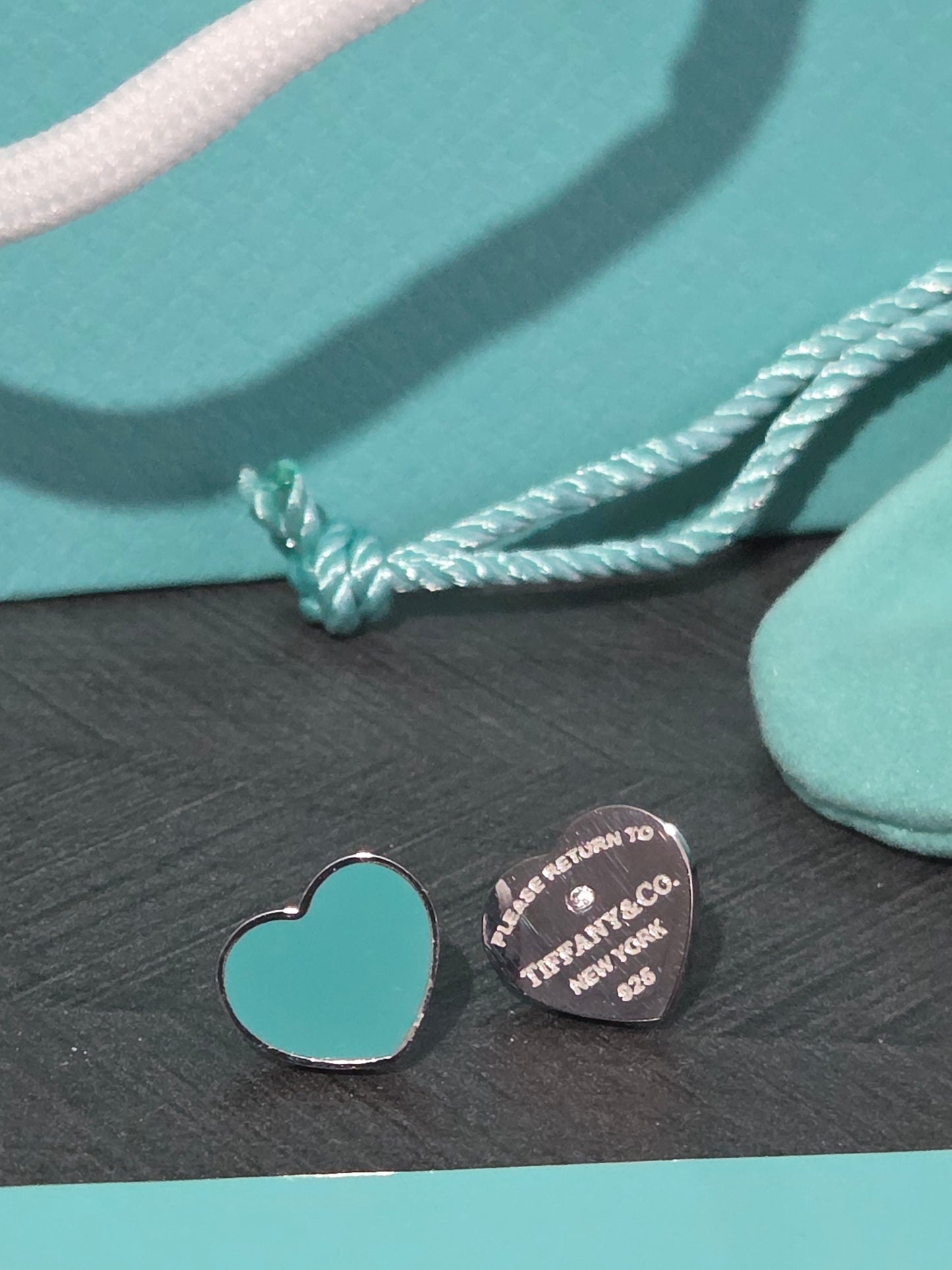 Double Heart Stud Earrings