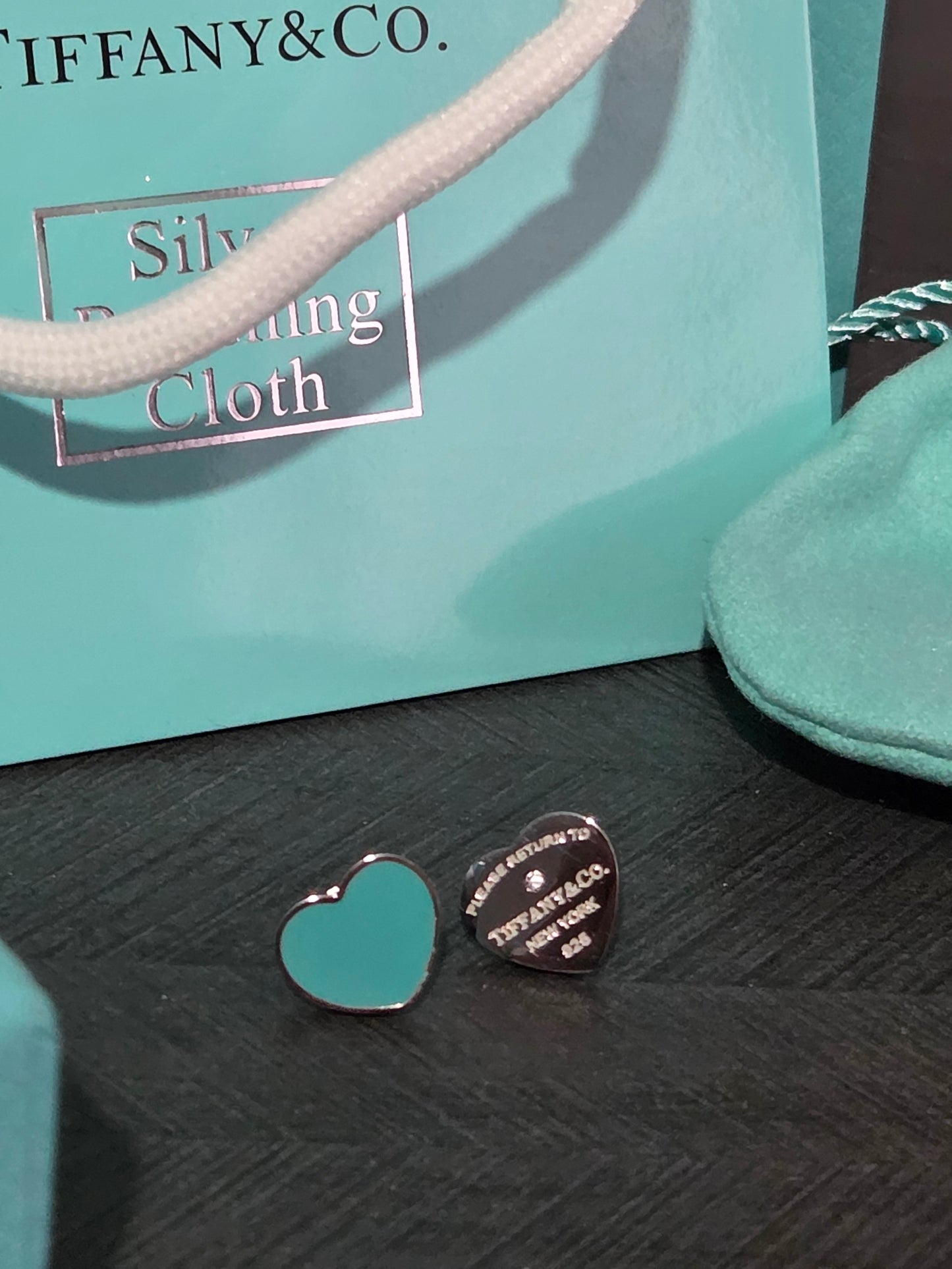 Double Heart Stud Earrings