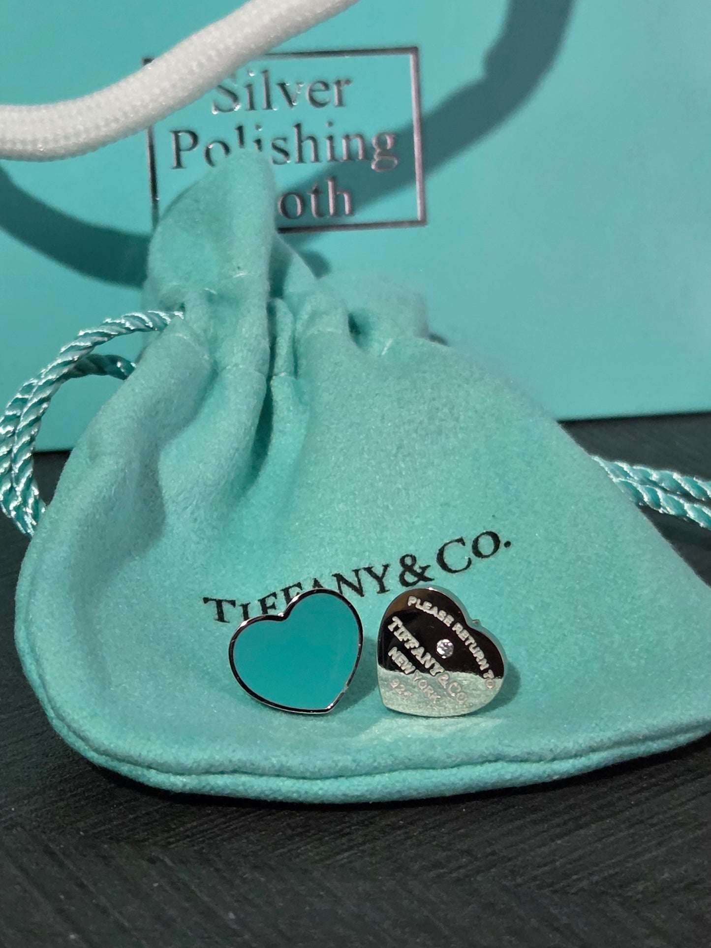 Double Heart Stud Earrings