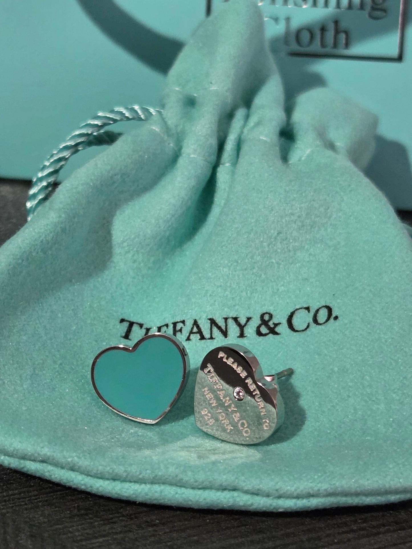 Double Heart Stud Earrings