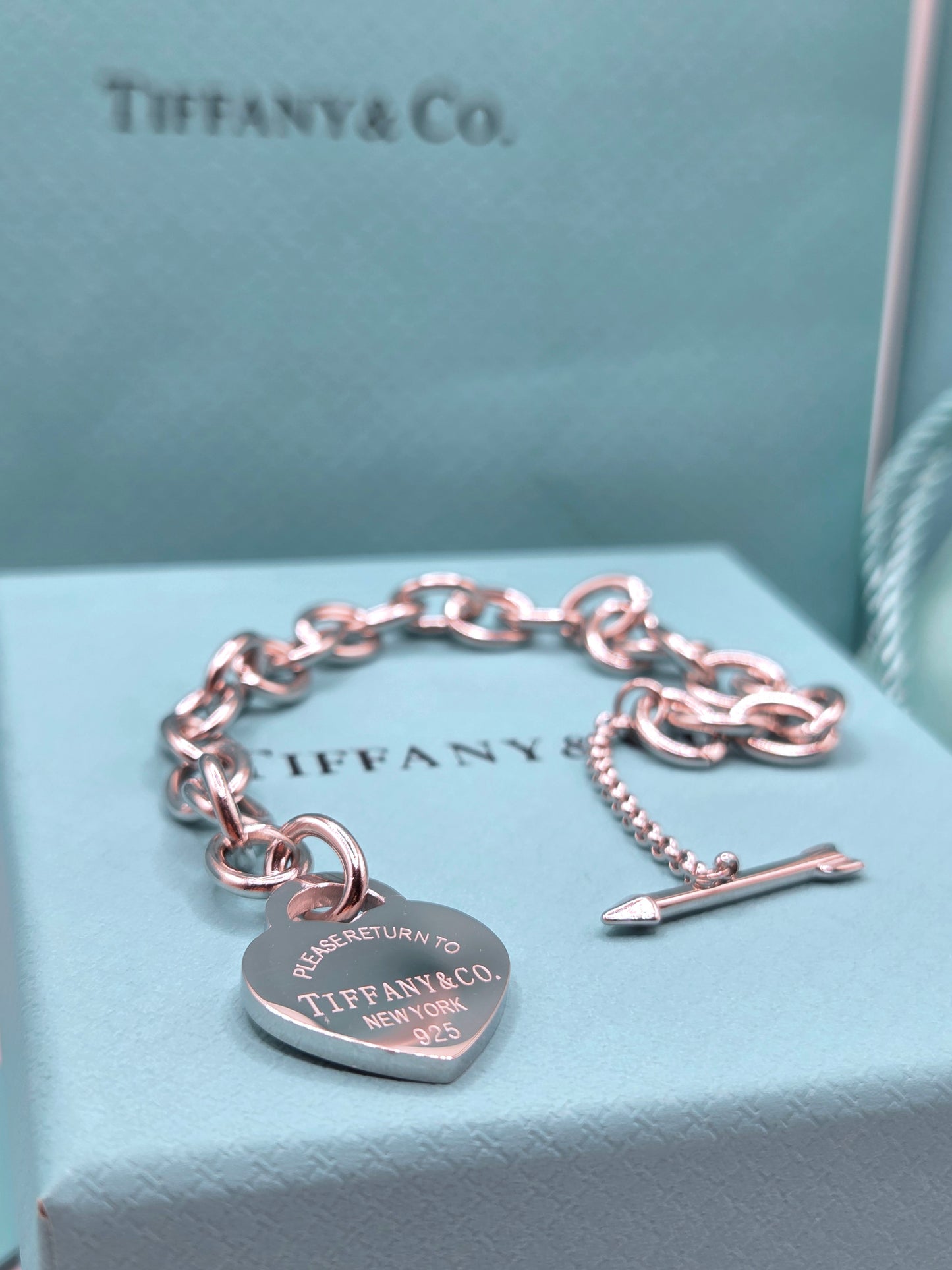 Arrow Heart Pendant Bracelet
