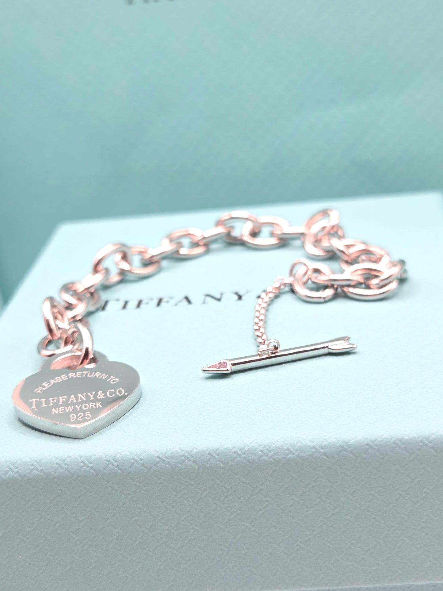 Arrow Heart Pendant Bracelet