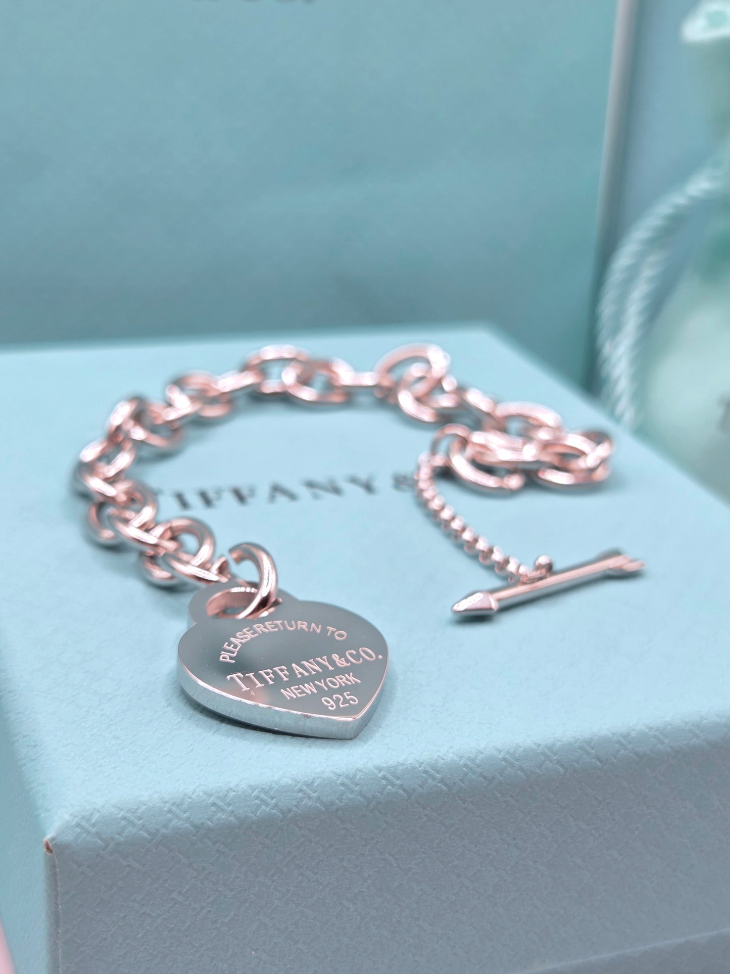 Arrow Heart Pendant Bracelet