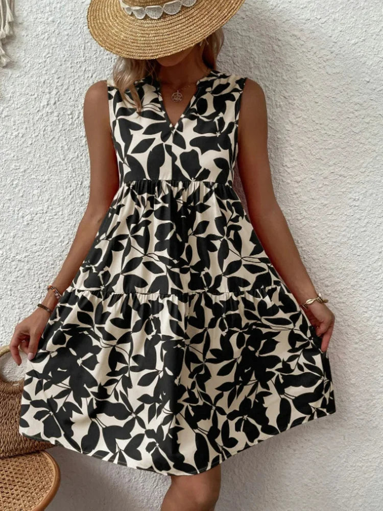 Boho V Neck Tank Sundress