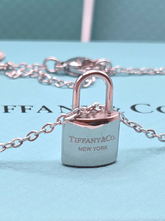 Padlock Necklace 18"