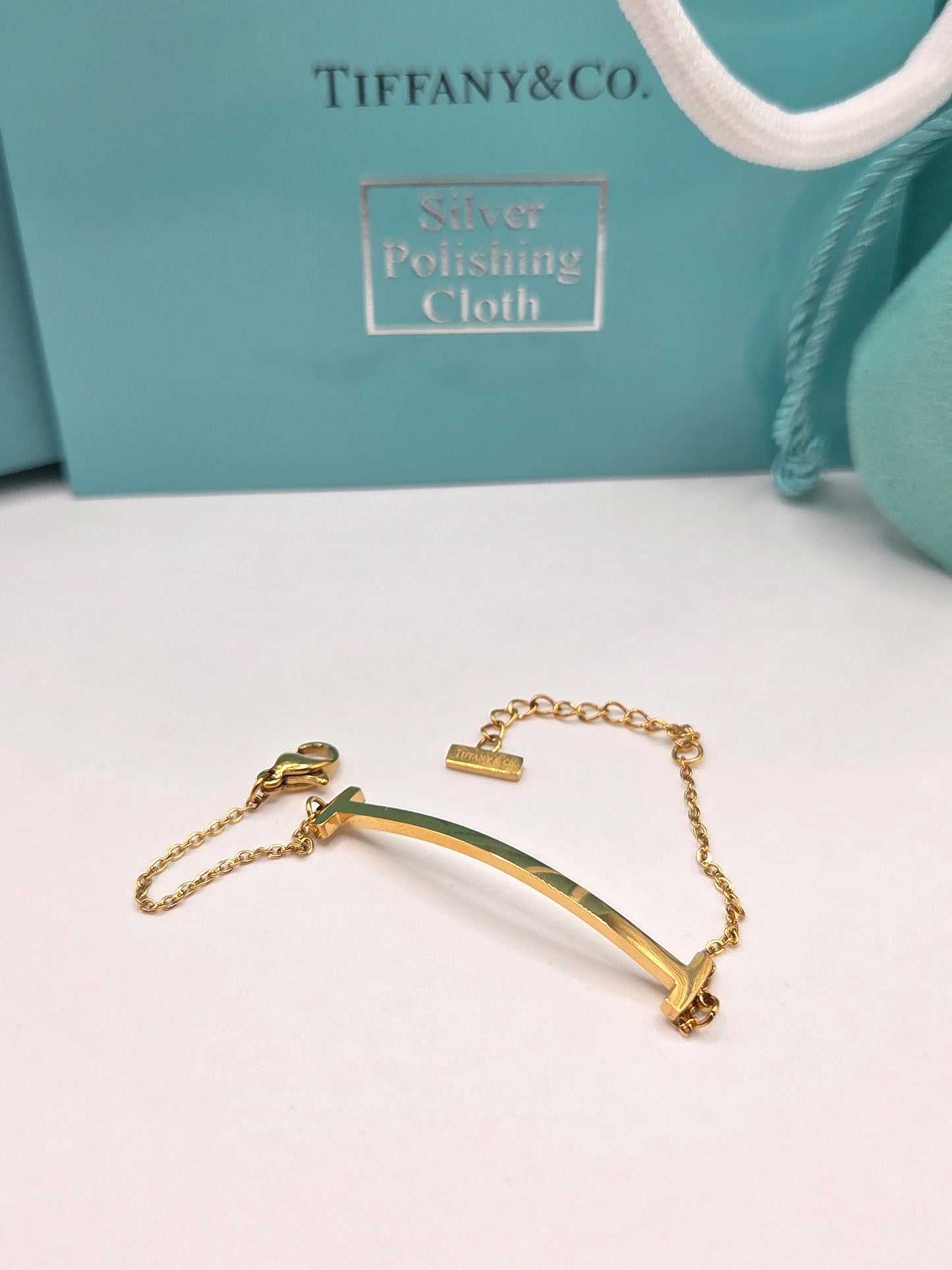 Curved T Bar Bracelet