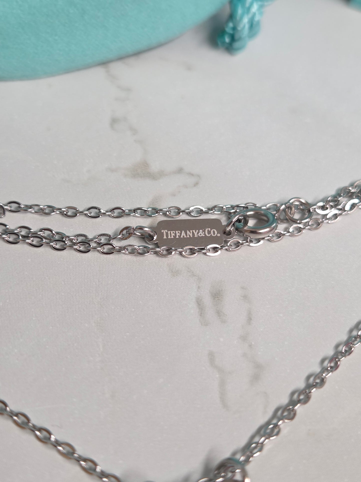 Double Heart Pendant Necklace 18"